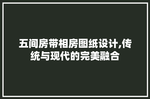 五间房带相房图纸设计,传统与现代的完美融合