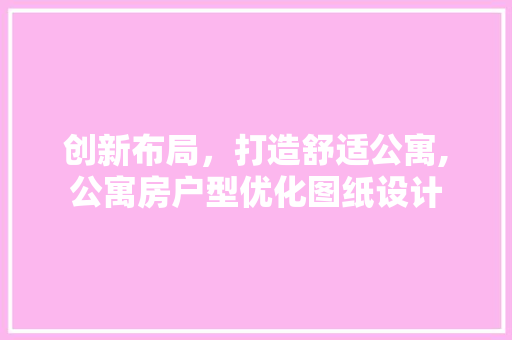 创新布局，打造舒适公寓,公寓房户型优化图纸设计
