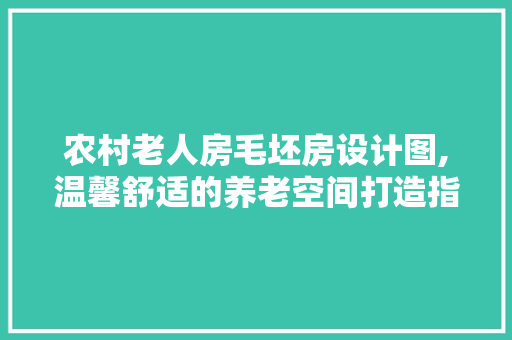 农村老人房毛坯房设计图,温馨舒适的养老空间打造指南