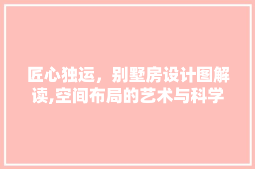 匠心独运，别墅房设计图解读,空间布局的艺术与科学