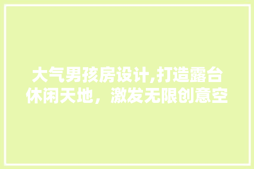 大气男孩房设计,打造露台休闲天地，激发无限创意空间