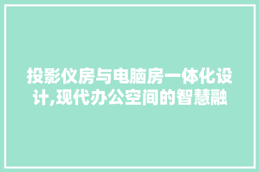 投影仪房与电脑房一体化设计,现代办公空间的智慧融合