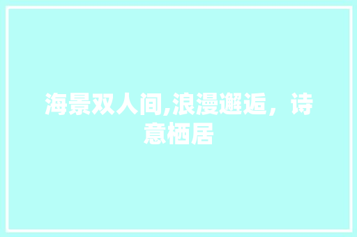 海景双人间,浪漫邂逅，诗意栖居