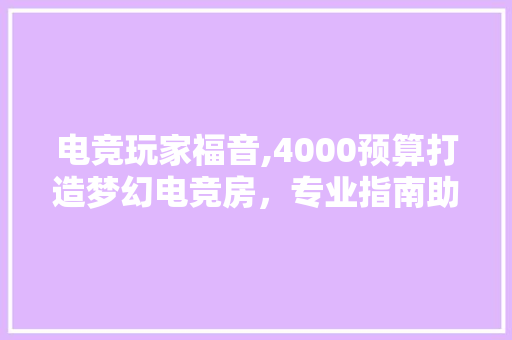 电竞玩家福音,4000预算打造梦幻电竞房，专业指南助你一臂之力