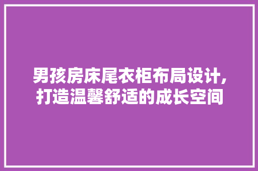 男孩房床尾衣柜布局设计,打造温馨舒适的成长空间
