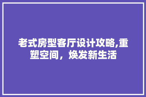 老式房型客厅设计攻略,重塑空间，焕发新生活
