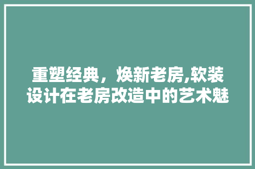 重塑经典，焕新老房,软装设计在老房改造中的艺术魅力