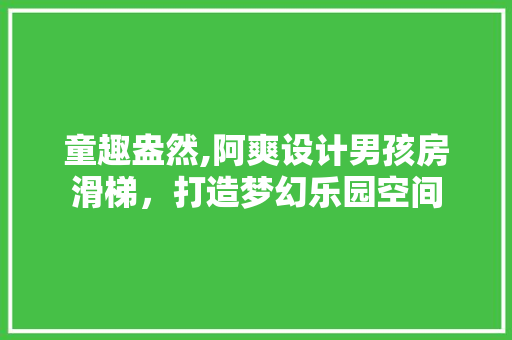 童趣盎然,阿爽设计男孩房滑梯，打造梦幻乐园空间