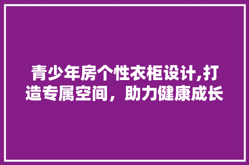 青少年房个性衣柜设计,打造专属空间，助力健康成长