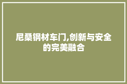 尼桑钢材车门,创新与安全的完美融合
