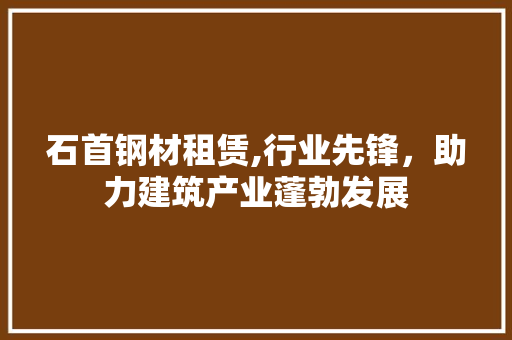 石首钢材租赁,行业先锋，助力建筑产业蓬勃发展